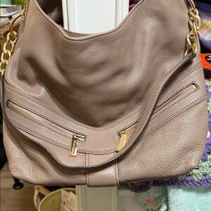 Michael Kors gorgeous, top pebble, leather, perfect condition bag gold hardware